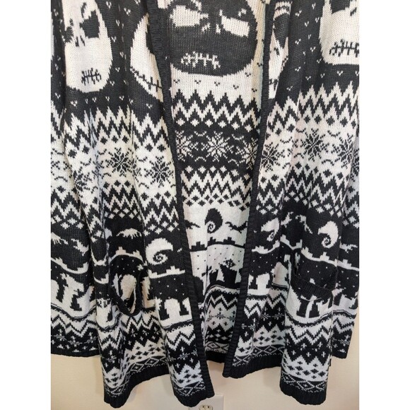 Disney the Nightmare Before Christmas Womens Cardigan Sweater Hooded Open Small - Picture 6 of 9